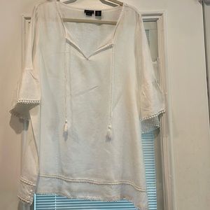 Tahari Linen Blouse